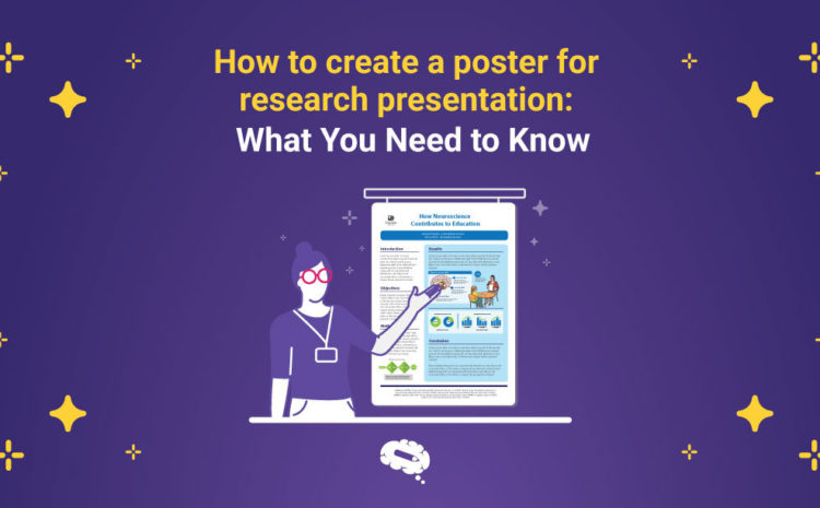 poster pour la présentation de la recherche.